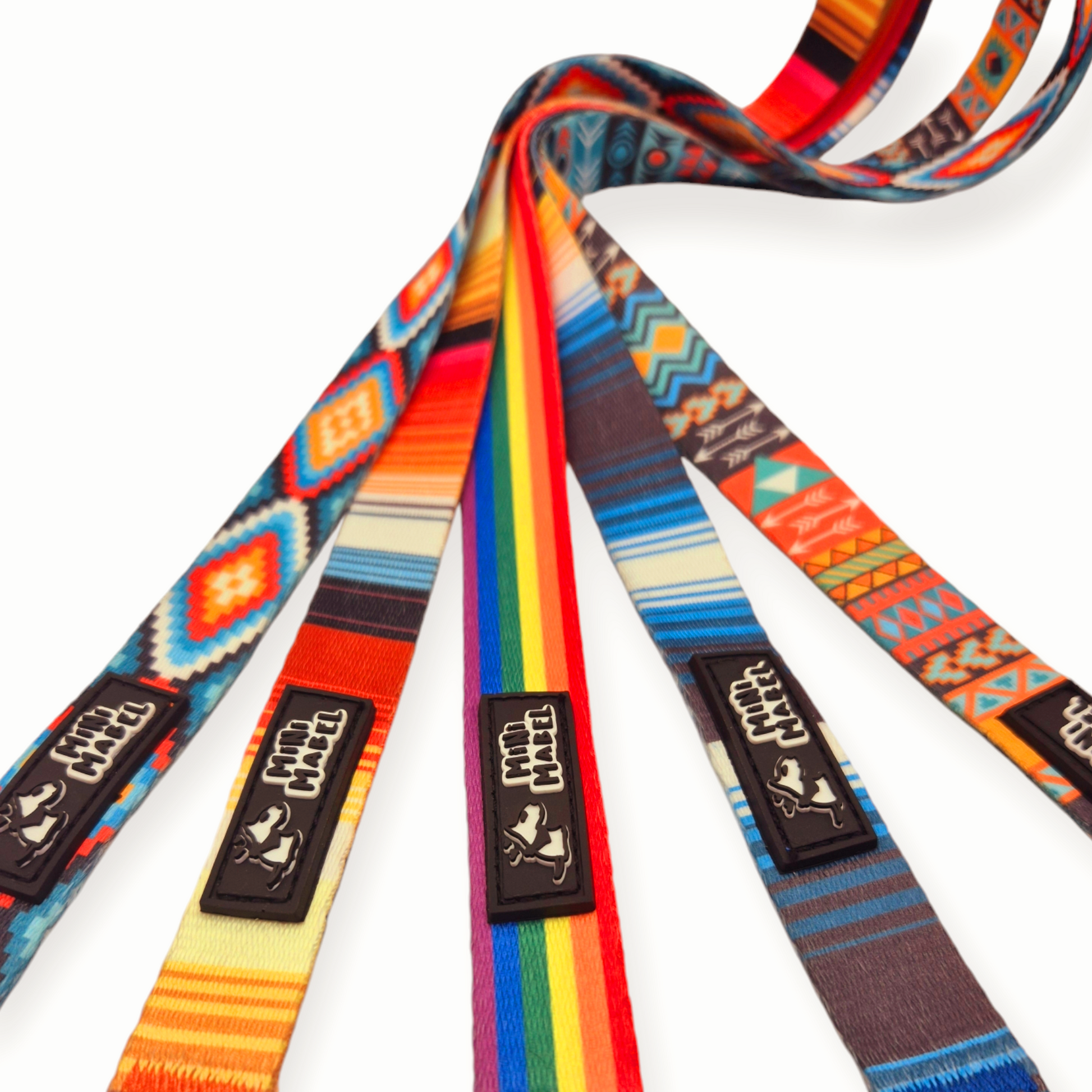 Mini Mabel Rainbow Dog Collars and Leads